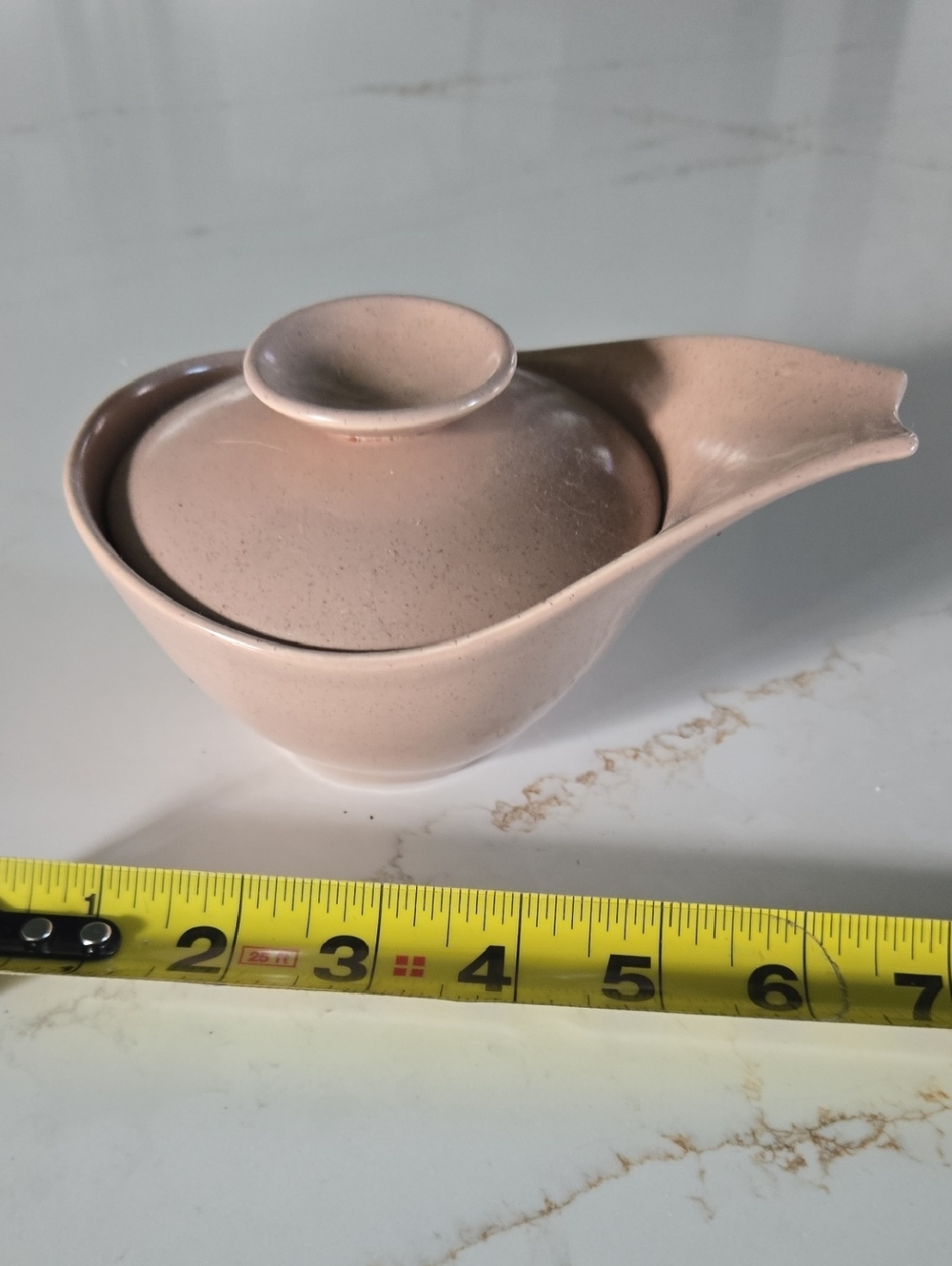Matte Blush MCM Sugar Bowl And Lid